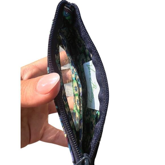 Vera Bradley Zippered ID Card Holder Rhapsody in Blue - Picture 4 of 10
